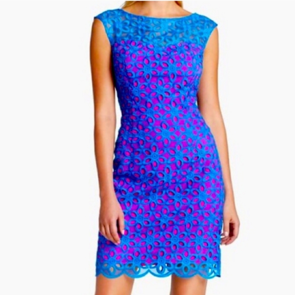 Lilly Pulitzer Lace Dress, Womens Size 4 - Picture 7 of 9